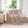 vidaXL Heittoviltti Camel 240 x 270 cm Fleese