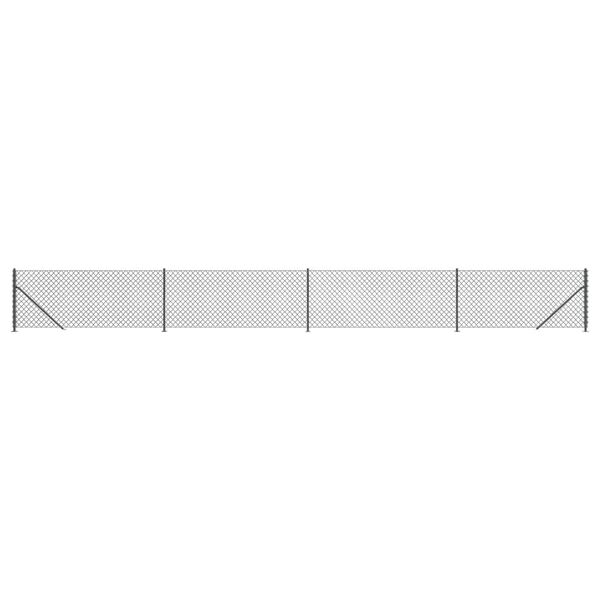 vidaXL Verkkoaita laipalla antrasiitti 1x10 m