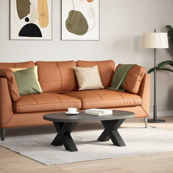 vidaXL Sohvap&ouml;yd&auml;n jalat X-muotoiset 2 kpl musta 50x(30-31) cm ter&auml;s