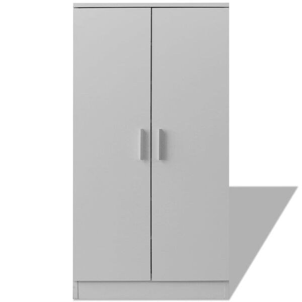 vidaXL Kenk&auml;kaappi 7 hylly&auml; Valkoinen