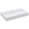 vidaXL Pesuallas 80x46x11 cm mineraali-/marmorivalu valkoinen