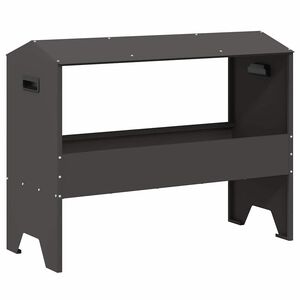 vidaXL El&auml;inten ruokintakaukalo Musta 79 x 35 x 62 cm 15 kg