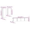 vidaXL 4-osainen TV-kaappisarja Sonoma-tammi tekninen puu