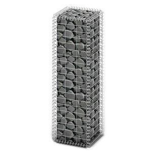 vidaXL Gabion/kivikori kansilla galvanoitu vaijeri 100x30x30 cm