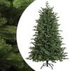 vidaXL Salkomallinen tekoinen joulukuusi 120 cm PVC ja metalli Vihre&auml;