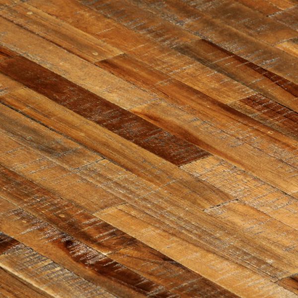 vidaXL Ruokap&ouml;yt&auml; kierr&auml;tetty tiikki ja ter&auml;s 180x90x76 cm