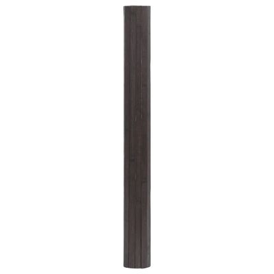 vidaXL Matto suorakaide tummanruskea 100x100 cm bambu