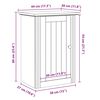 vidaXL Kylpyhuoneen seinäkaappi BODO Valkoinen 44x30x60 cm