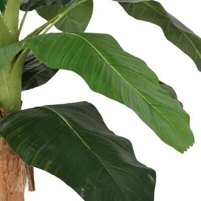 vidaXL Tekokasvi banaanipuu 9 lehteä 120 cm vihreä
