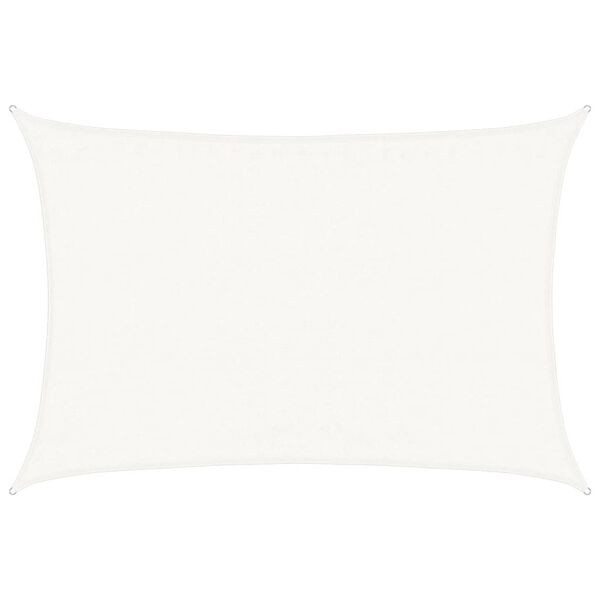 vidaXL Aurinkopurje 160 g/m² valkoinen 3,5x5 m HDPE