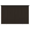vidaXL Rullaverho ulkotiloihin 355(L)x230(K) cm ruskea HDPE