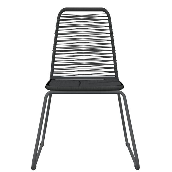 vidaXL 5-osainen Puutarharuokailuryhm&auml; musta