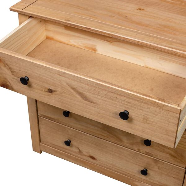 vidaXL Sivukaappi 80x40x73 cm mänty Panama-sarja