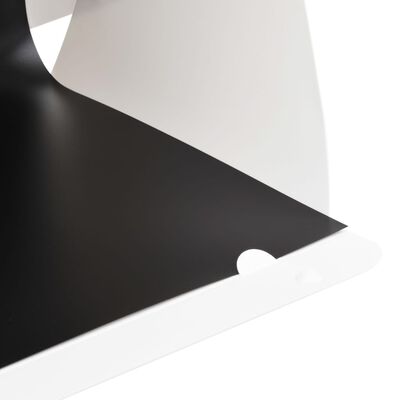 vidaXL Kokoontaittuva LED-studiovalolaatikko 40x34x37 cm muovi valk.