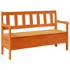 vidaXL Ulkopenkki Ruskea 119 x 44 x 76 cm Massiivinen m&auml;nty