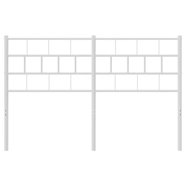 vidaXL Metallinen vaihtop&auml;&auml;ty valkoinen 135 cm