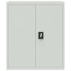 vidaXL Arkistokaappi vaaleanharmaa 90x40x145 cm ter&auml;s