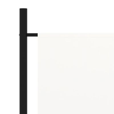 vidaXL 3-paneelinen tilanjakaja valkoinen 260x180 cm kangas