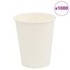 vidaXL Paperiset kahvikupit 1000 kpl 8oz 200ml Valkoinen