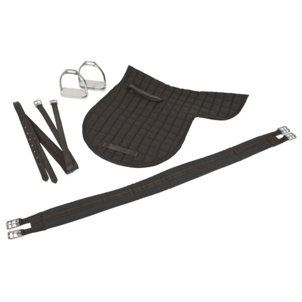 Kerbl Haflinger Nahkasatula musta 32285