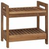 vidaXL Kylpyhuoneshelf Luonnollinen 45 x 30 x 45 cm Tiikkipuu