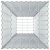 vidaXL Gabion Kohotettu Peti Hopea 50 x 50 x 150 cm Galvanoitu ter&auml;s