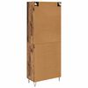 vidaXL Korkea kaappi Vanha Puu 69,5 x 34 x 90 cm Tekninen puu