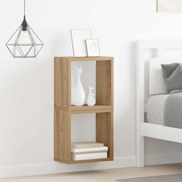 vidaXL Seinähyllyt 2 pcs Artisan tammi 26 x 15 x 26 cm Tekninen puu