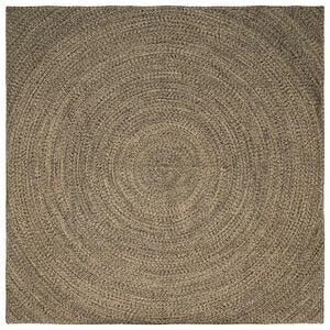 vidaXL Alue matot Luonnollinen ja musta 200 x 200 cm Juutti