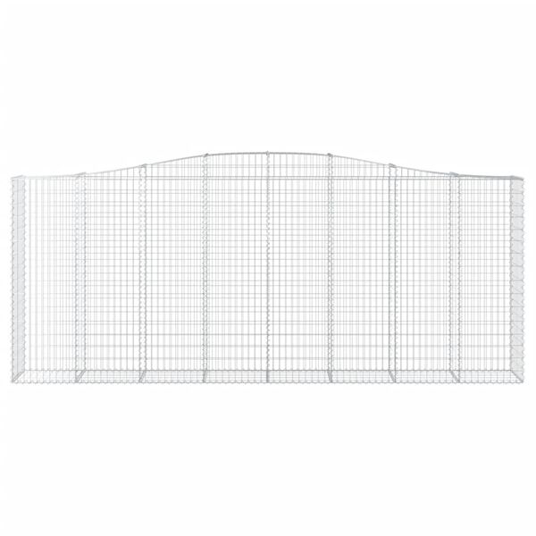 vidaXL Kaarevat kivikorit 7 kpl 400x50x160/180 cm galvanoitu rauta
