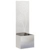vidaXL Puutarhan yksityisyyden verho Viivakuvio Hopea 50 x 150 cm