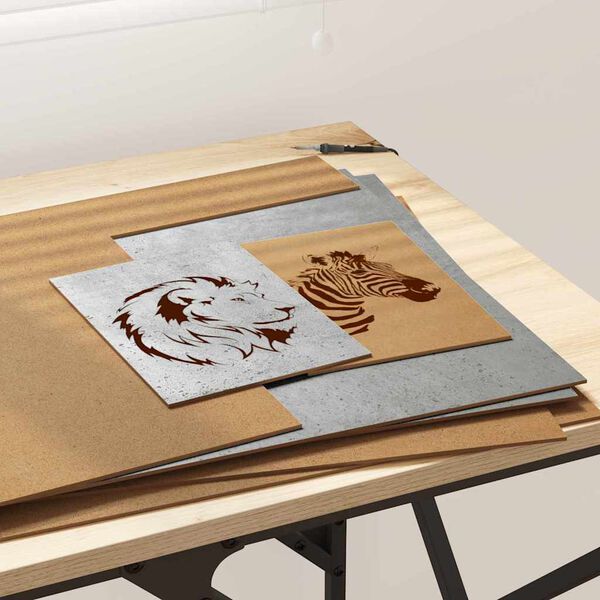 vidaXL Dekoripaneelit 50 pcs Betoninharmaa 40 x 60 x 0.3 cm