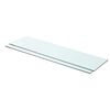 vidaXL Hyllyt 2 kpl kirkas lasi 80x20 cm
