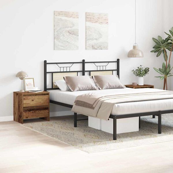 vidaXL Y&ouml;p&ouml;yt&auml;kaappi 2 pcs Vanha puu 45 x 34 x 44,5 cm Tekninen puu