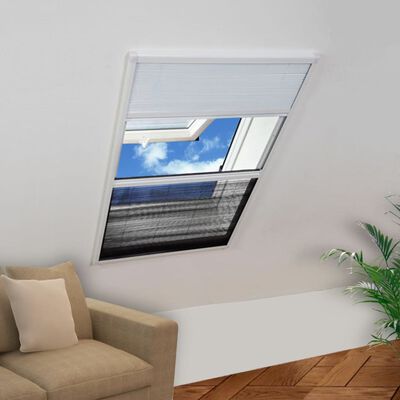 vidaXL Laskostettu hyönteisverkko ikkunaan 80x120 cm Alumiini