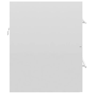 vidaXL Allaskaappi korkeakiilto valkoinen 60x38,5x48 cm lastulevy