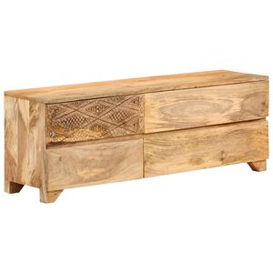 vidaXL TV-taso kiinte&auml; mangopuu 110x30x40 cm
