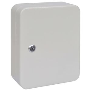 vidaXL Avainten laatikko lukkoon Ivoori 20 x 7,5 x 25 cm Ter&auml;s