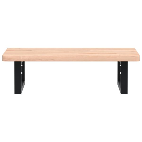 vidaXL Pesuallashylly seinälle teräs ja täysi pyökki