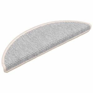 vidaXL Portaiden matot 15 kpl 56x17x3 cm hopeanv&auml;rinen puolipy&ouml;re&auml;