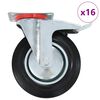 vidaXL Rullapy&ouml;r&auml;t 16 kpl 200 mm