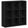 vidaXL Kirjakaappi musta tammi 98x29x97,5 cm tekopuu