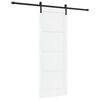vidaXL Liukuovi 78 x 211 cm Tekninen puu Valkoinen ja musta