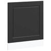 vidaXL Astianpesukoneen paneeli Porto musta 60x1,5x57 cm tekninen puu