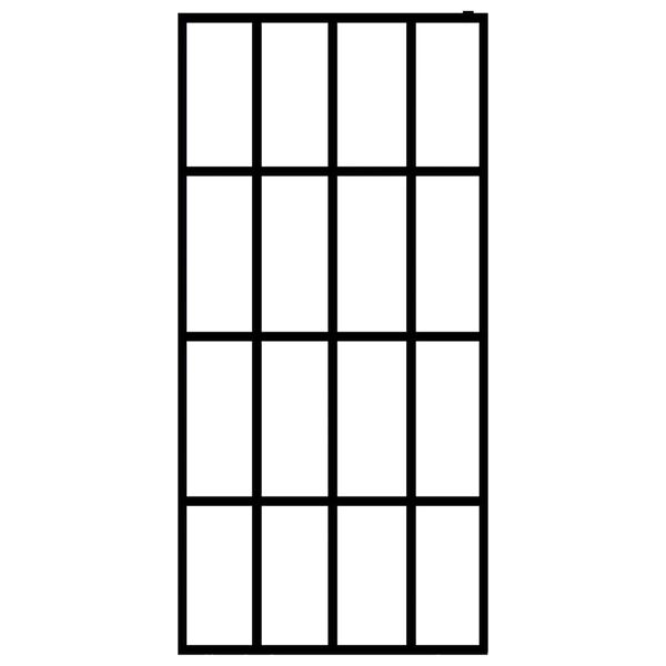 vidaXL Walk-in Suihkun sein&auml;ke karkaistu huurrelasi 80x195 cm