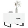 vidaXL Sohvapöytä valkoinen 50x50x40 cm tekninen puu