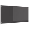 vidaXL Keitti&ouml;n v&auml;litila Tumma harmaa 120 x 60 cm karkaistu lasi