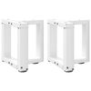 vidaXL Sohvap&ouml;yd&auml;n jalat T-muotoiset 2 kpl valkoinen 30x25x(30-31) cm ter&auml;s