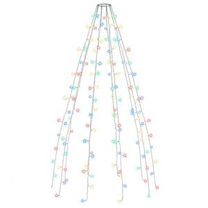 vidaXL Joulukuusen valoverkko 150 LED-valoa v&auml;rik&auml;s 150 cm