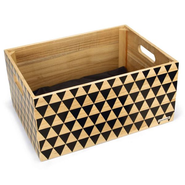 Beeztees Puinen koiran kuljetuslaatikko polkupy&ouml;r&auml;&auml;n kuviolla